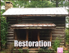 Historic Log Cabin Restoration  Helen, Georgia